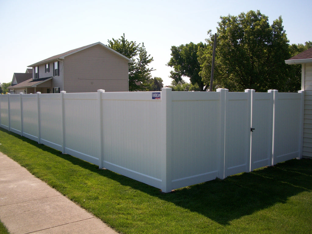 [150 Feet Of Fence] 6' Tall Privacy K-373 Vinyl Complete Fence Package ...
