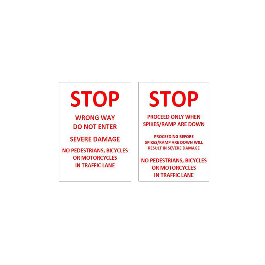 Automated Spikes Warning Sign - Lighted – America's Fence Store - Rapid ...