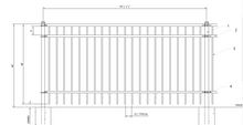 [50' Length] 4' Ornamental Flat Top Complete Fence Package