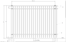 [50' Length] 6' Ornamental Flat Top Complete Fence Package