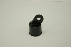 1-3/8" Black Aluminum Rail End