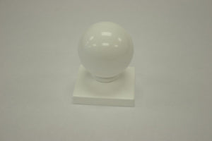 White Ball Cap 4"