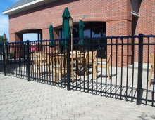 Aluminum Ornamental Flat Top Series A 3-Rail - Standard Picket