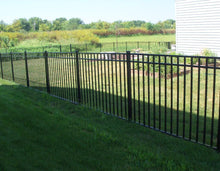 Aluminum Ornamental Flat Top Series A 3-Rail - Standard Picket