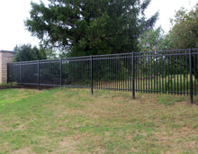 4' x 6' Aluminum Ornamental Flat Top Series A 3-Rail - Standard Picket