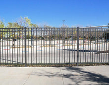 6' x 6' Aluminum Ornamental Flat Top Series A 3-Rail - Standard Picket