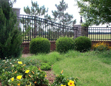 5' x 6' Aluminum Ornamental Flat Top Series A 3-Rail - Standard Picket