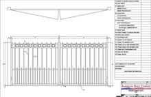 Flat Top Gate with Alternating Pickets and Rings