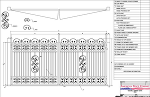 Double Butterfly Ribbon Flat Top, Quad Flare Finials and Large Emblem Infill