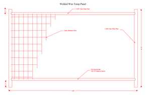 Anti-Climb Temporary Fence Panel- 6'6" Tall x 11'-5" Wide