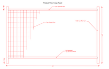 Anti-Climb Temporary Fence Panel- 6'6" Tall x 11'-5" Wide: 500' Package