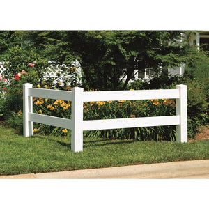 4' x 4' Vinyl Horizontal Fence Corner Accent Panel Kit - White