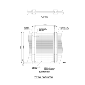 Horizontal Louver Panel