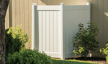 Vinyl Privacy Panel Enclosure - White