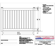 [150 Feet Of Fence] 6' Tall Semi-Privacy 1" Air Space AFC-030 Vinyl Complete Fence Package