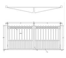 Flat Top Gate with Alternating Pickets and Rings