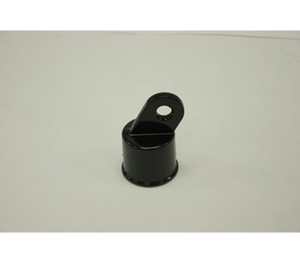 1-3/8" Black Aluminum Rail End