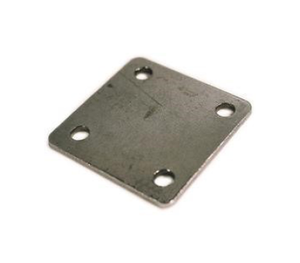 4" x 4" x 1/4" Galvanized Plate