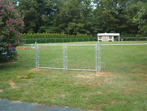 Residential Chain Link Double Drive Gate