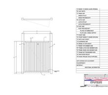 48" x 36" Flat Top Single Swing Gate