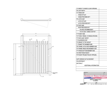 48" x 72" Spear Top Single Swing Gate