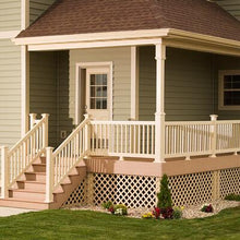 Vinyl Picket Railing Kit 42" x 96" - Chestnut Brown