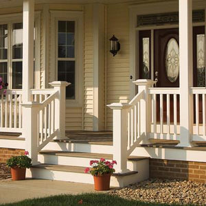 Vinyl T-Rail Spindle Railing Kit 36" x 96" - White