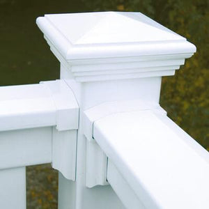 Vinyl T-Rail Picket Railing Kit 36" x 72" - White